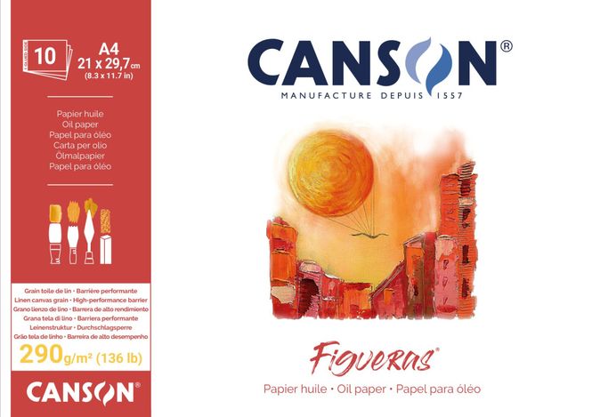 Hovedbilde Canson Figueras 290g A4 10 ark