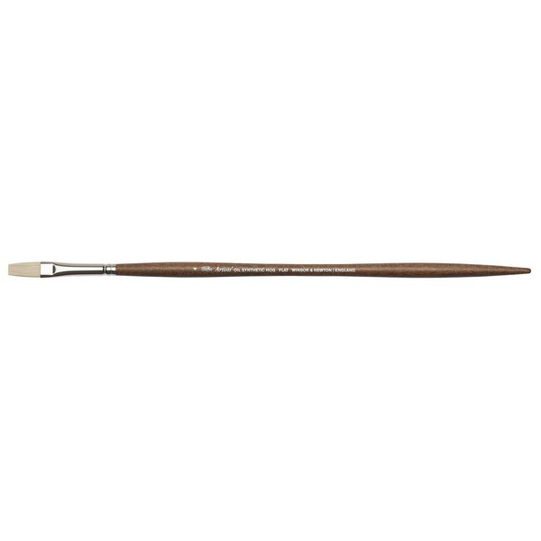 FLAT SIZE 4 W&N ARTISTS' OIL SYNTHETIC HOG BRUSH