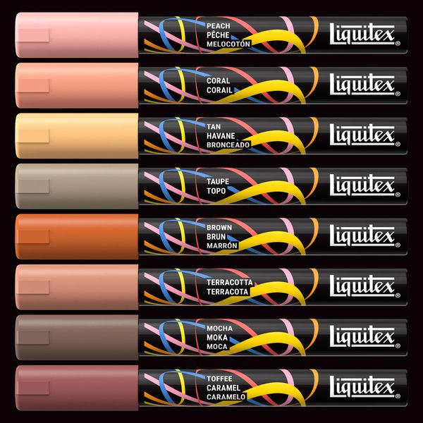 LIQUITEX MARKER SET 8X2MM PORTRAIT
