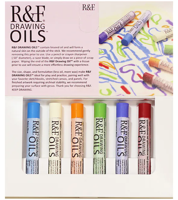Hovedbilde R&F - Drawing OIl 12ml Modern Color Set with 6 ...