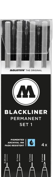 Blackliner Etui Set 1 4 pcs.