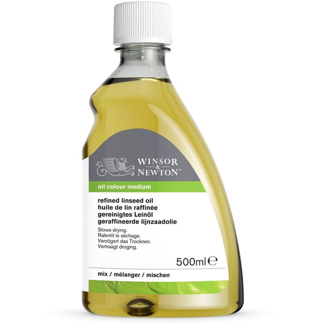 Hovedbilde W&N OIL ADDITIVE 500ML BTL LINSEED OIL REFINED V3