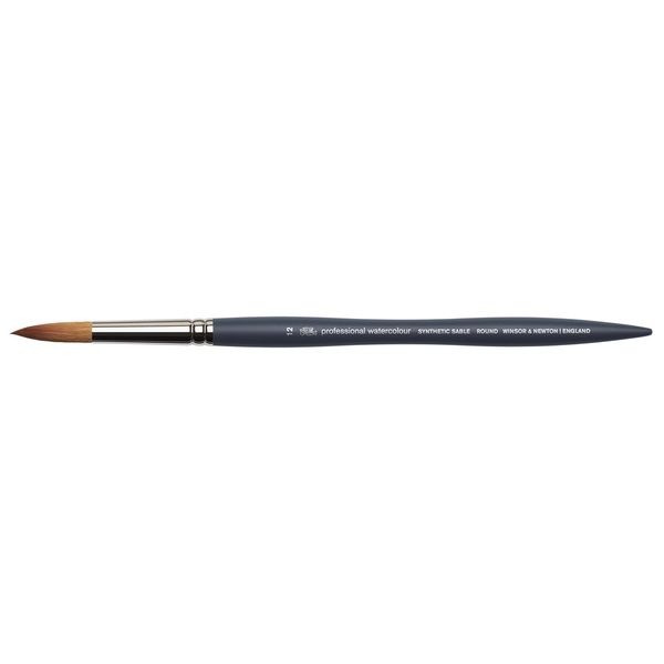 W&N PROF WATERCOLOUR SYNTHETIC BRUSH ROUND SIZE 12