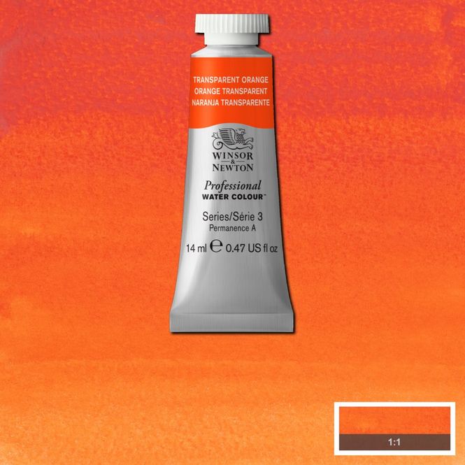 Hovedbilde TRANSPARENT ORANGE 14ML TUBE W&N pwc