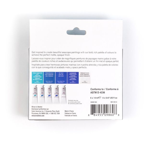 W&N DESIGNERS GOUACHE SEASCAPE SET 5X14ML TUBES