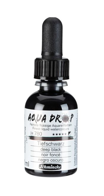 Hovedbilde Schmincke Aquadrop 30ml. deep black