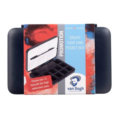 Van Gogh Akvarell Pocketbox  Tomt akvarellskrin