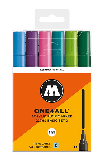 Hovedbilde Acrylic marker One4All 227HS 4mm Wallet Basic-Set ...