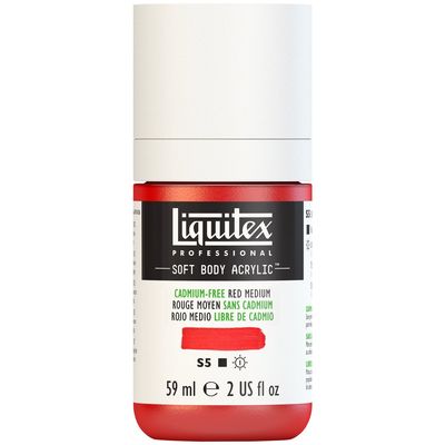 CADMIUM-FREE RED MEDIUM 59ML LQX PRO SOFT BODY