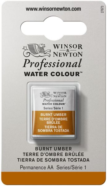 BURNT UMBER HALV PAN W&N pwc