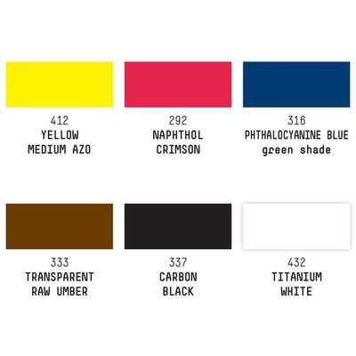 ESSENTIAL SETT 6X30ML LQX PRO ACRYLIC INK