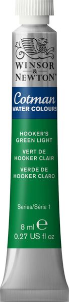 HOOKER'S GREEN LIGHT 8ML TUBE W&N COTMAN