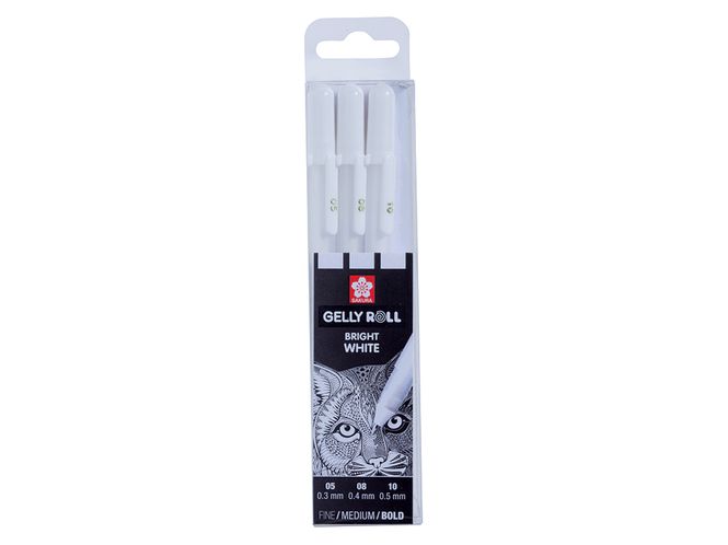 Hovedbilde Sakura Gelly Roll - Basic Set 3stk Hvit -05-08-10