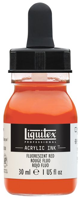 Hovedbilde FLUORESCENT RED 30ML LQX PRO ACRYLIC INK