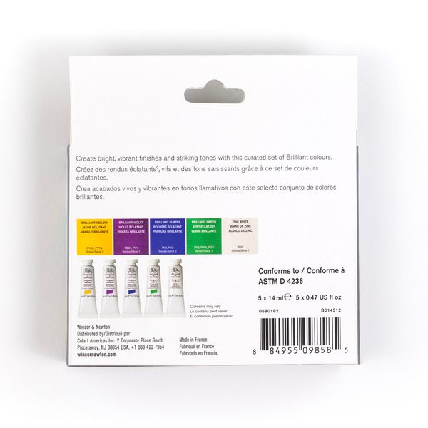 W&N DESIGNERS GOUACHE BRILLIANT SET 5X14ML TUBES