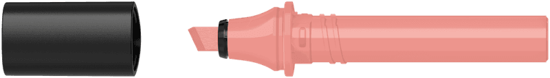 Sketcher Cartridge chisel coral red middle