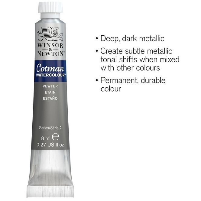 Hovedbilde PEWTER 8ML TUBE W&N COTMAN