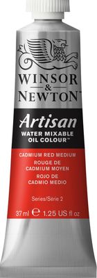 W&N ARTISAN WATER MOC 37ML TBE CADMIUM RED MEDIUM NY-1514