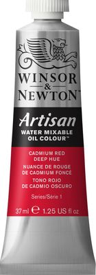 W&N ARTISAN WATER MOC 37ML TBE CADMIUM RED DEEP HUE