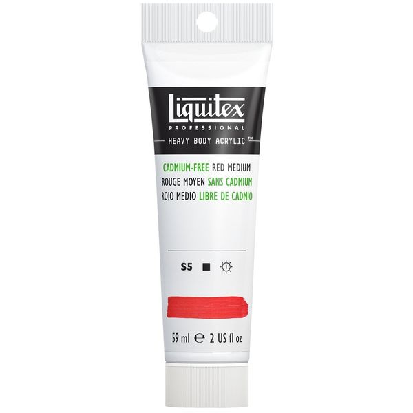CADMIUM FREE RED MEDIUM 59ML LQX PRO HEAVY BODY