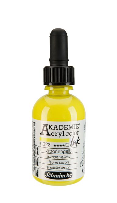 Hovedbilde Schmincke Akademie 50ml. ink lemon yellow