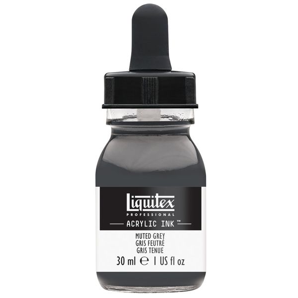 MUTED GREY 30ML LQX PRO ACRYLIC INK